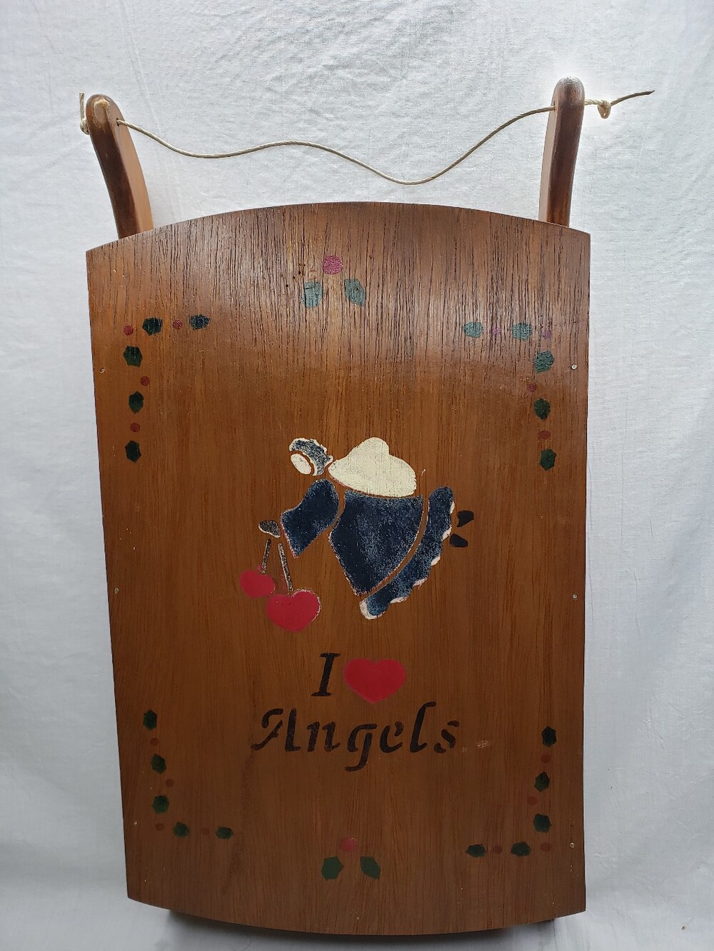 Vintage 90s Country Double Sided Sleigh And Wall Shelves